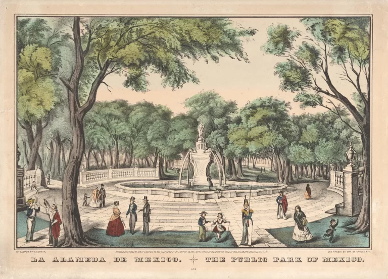 Construida en 1592 para reemplazar un mercado de la época prehispánica, la Alameda es el jardín público más antiguo de América. Ubicado en el centro histórico de Ciudad de México, a finales del siglo XVIII incrementó su tamaño a más del doble.
