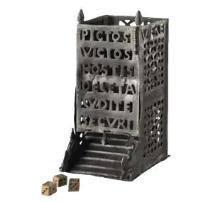 Juego de dados de la torre del Imperio Romano
