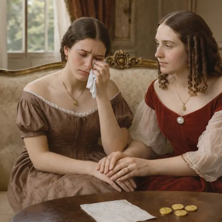 CRESCENCIA: Se trata de Santiago, se llevó todo lo de valor que teníamos en casa. Temo que esté planeando apostar en las fiestas de San Agustín. FANNY: No llore, Crescencia, es usted tan joven, tiene tanto por delante, ya verá que todo se va a solucionar…