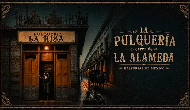 La pulquería cerca de la Alameda. Este cortometraje recrea el miedo de la historia original, narrada con las propias palabras de Madame Calderón de la Barca. Decimocuarta carta, 21 de abril de 1840